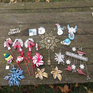 Christmas Holiday Ornament Lot w/ some Vintage